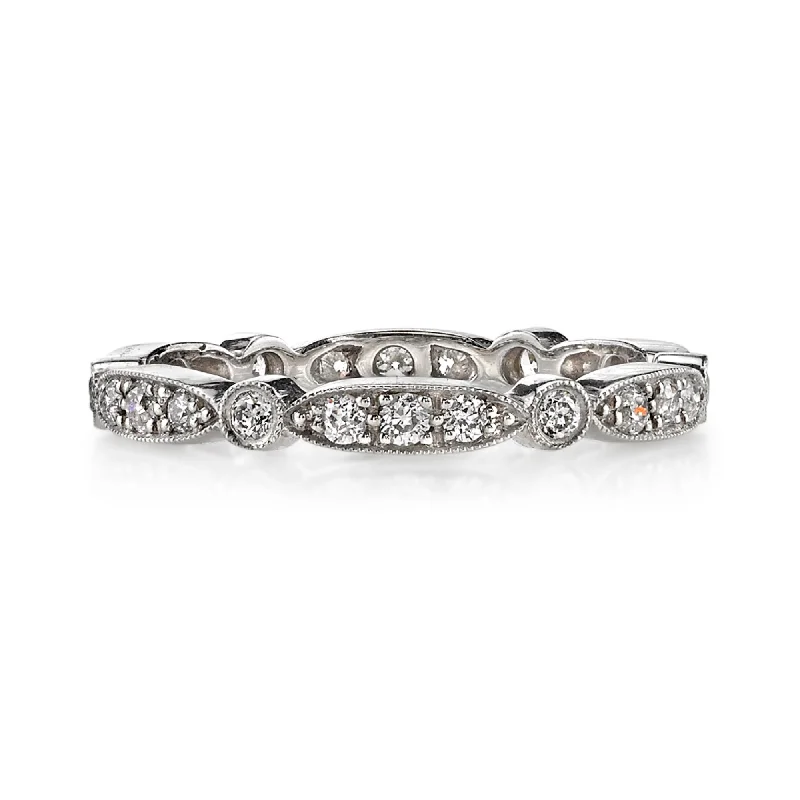 Single Stone Platinum Sadie Band