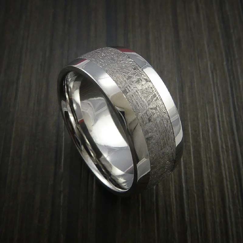 Gibeon Meteorite in Inconel Wedding Men's Band