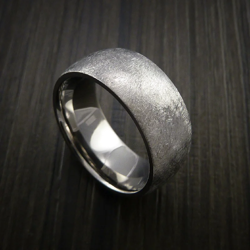 Inconel Men's Ring Distressed Smooth Finish Band