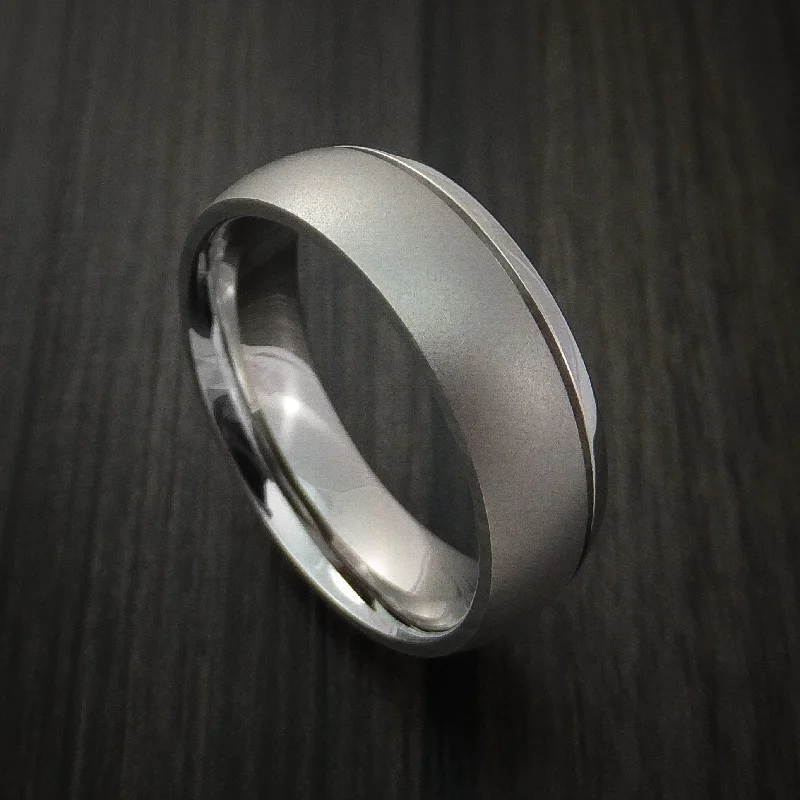 Inconel Men's Ring with Two-Tone Finish Custom Made