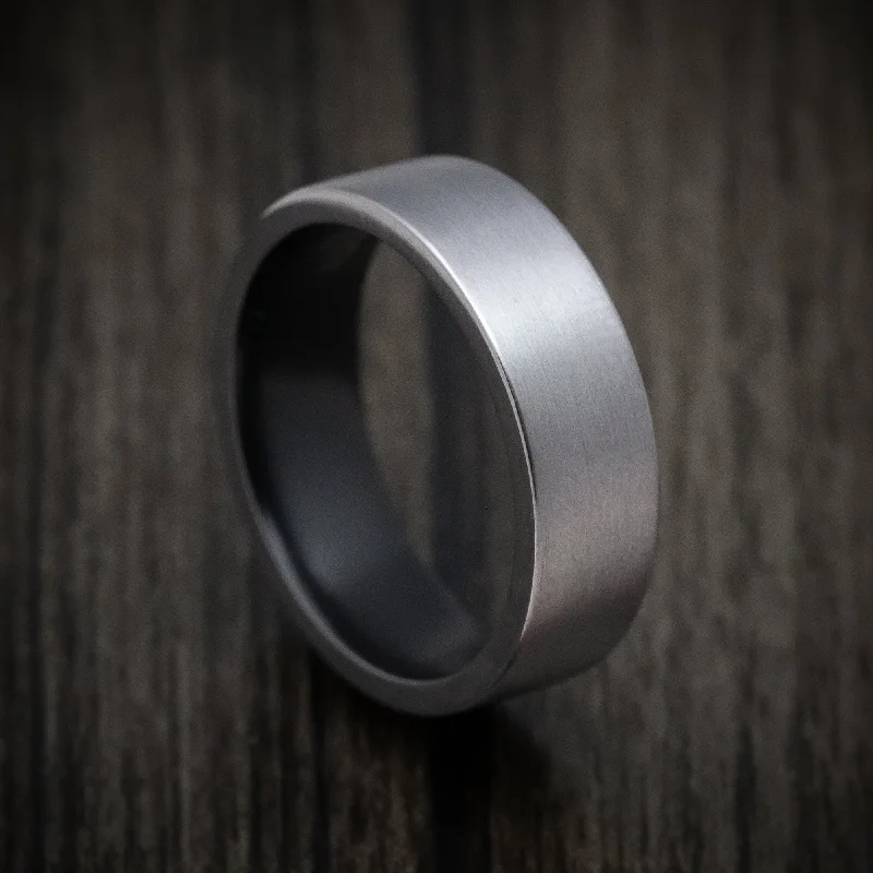 Tantalum Men's Ring with Cerakote Sleeve