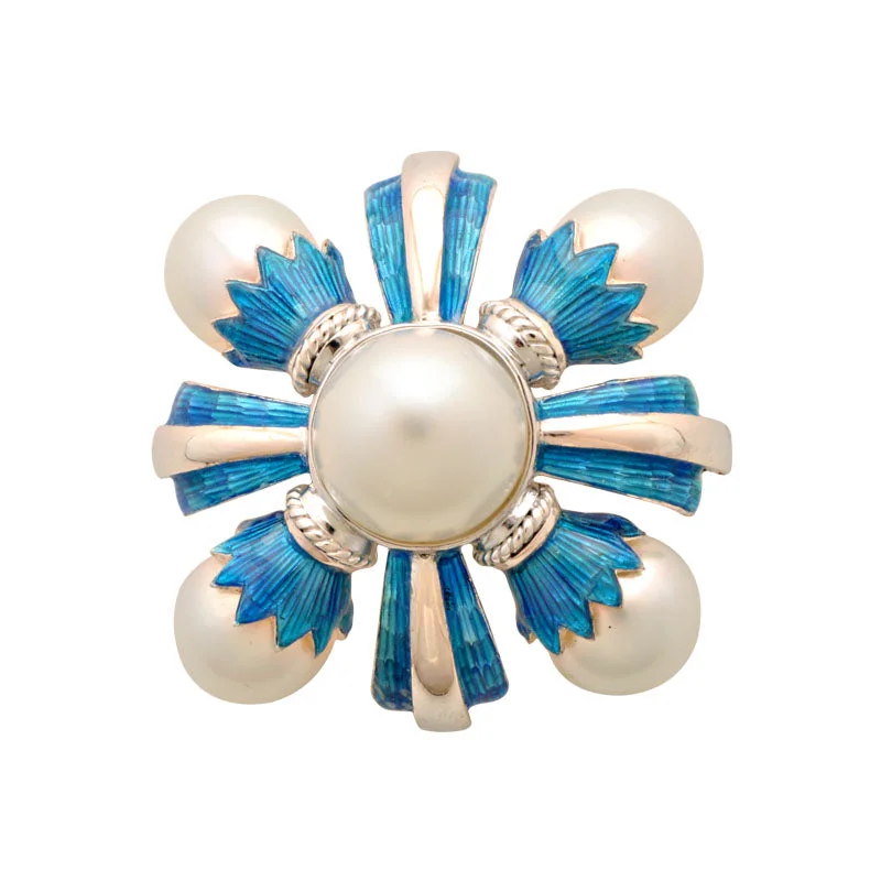 Brooch-South Sea Pearl (Enamel)