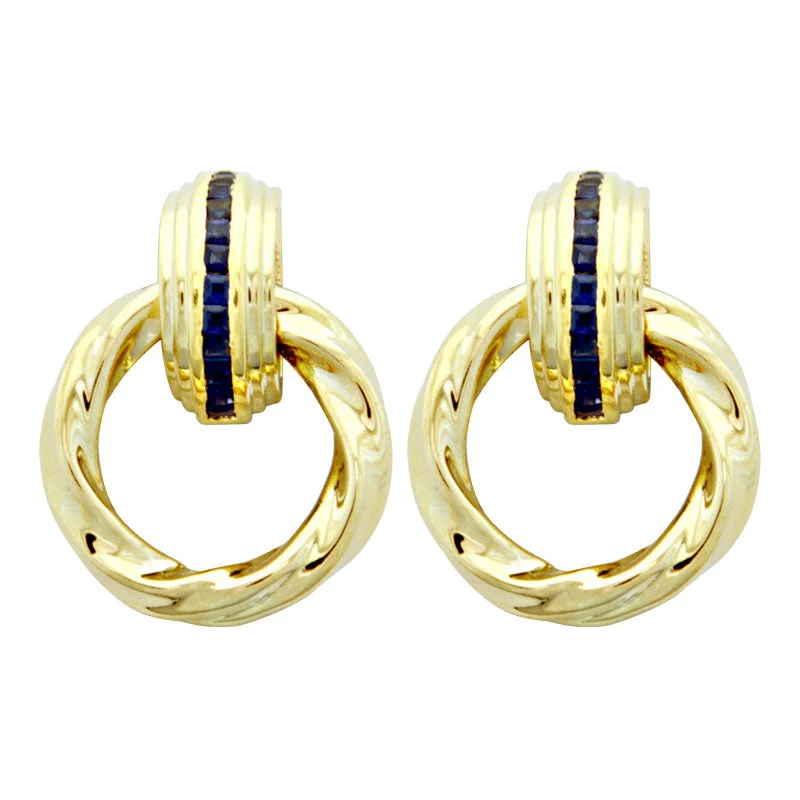 Earrings-Blue Sapphire