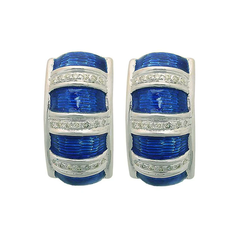 Earrings-Diamond (Enamel)