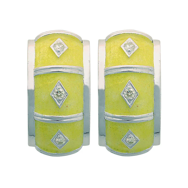 Earrings-Diamond (Enamel)