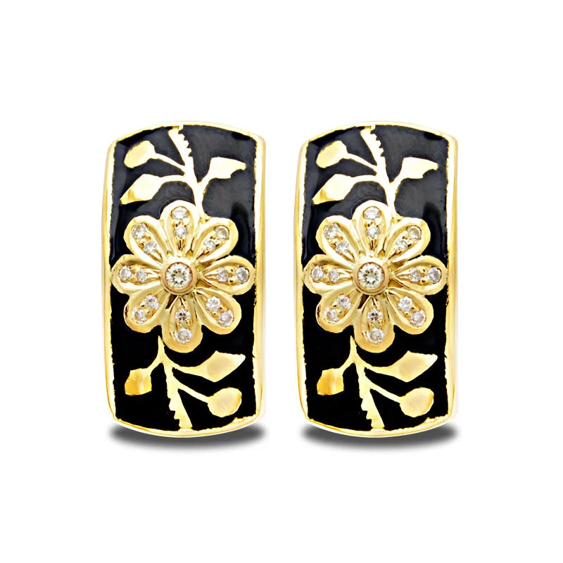 Earrings-Diamond (Enamel)