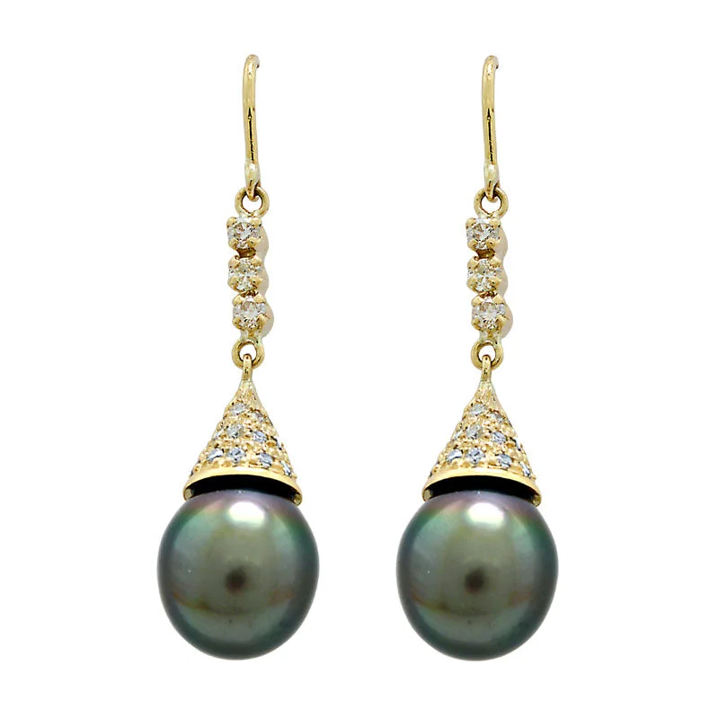 Earrings-South Sea Pearl and Diamond