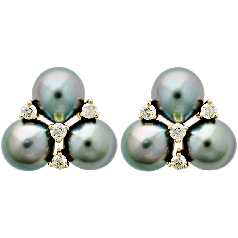 Earrings-South Sea Pearl and Diamond